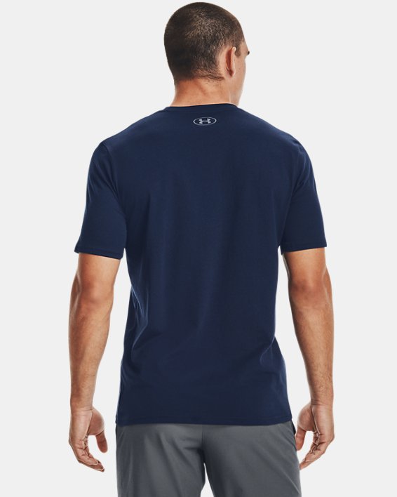 Men's UA Boxed Sportstyle Short Sleeve T-Shirt, Blue, pdpMainDesktop image number 1